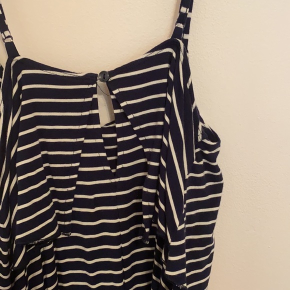 Navy White Striped Dress American Eagle - Picture 4 of 5